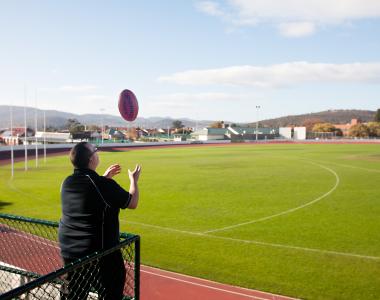 Neil with ball